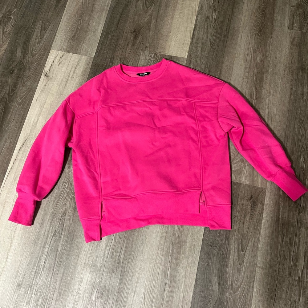 Hot Pink oversized Sweatshirt